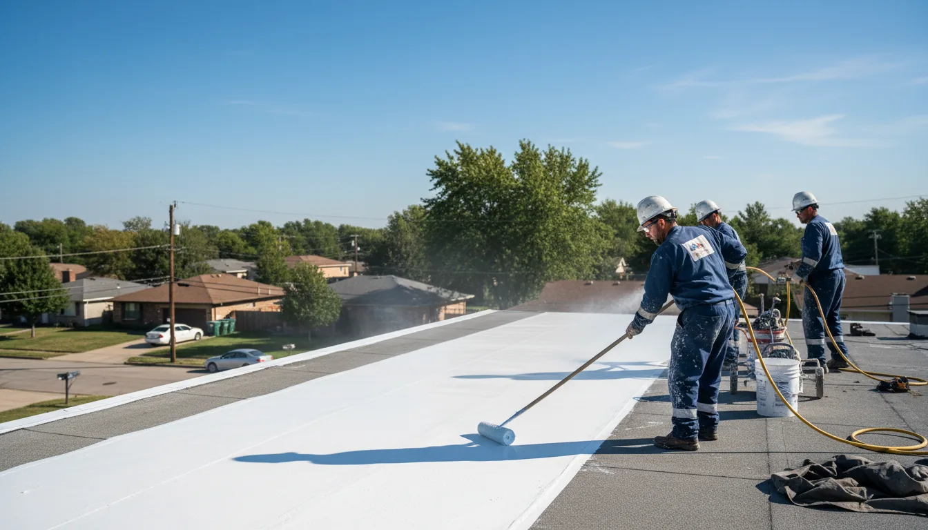 Commercial roof coating in Pomeroy, PA near me